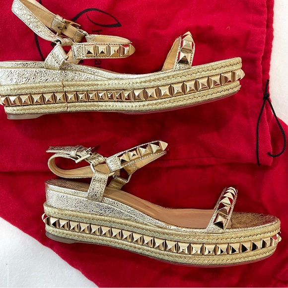 Christian Louboutin CATACLOU 60 SPECCHIO VINTAGE G068
VERS PLATINE/LIGHT GOLD - Picture 6 of 9